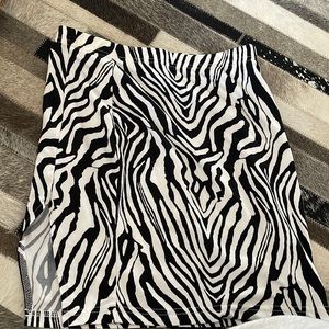 Zebra Print Skirt